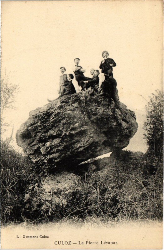 Carte postale ancienne Culoz La Pierre Levanaz France à Culoz