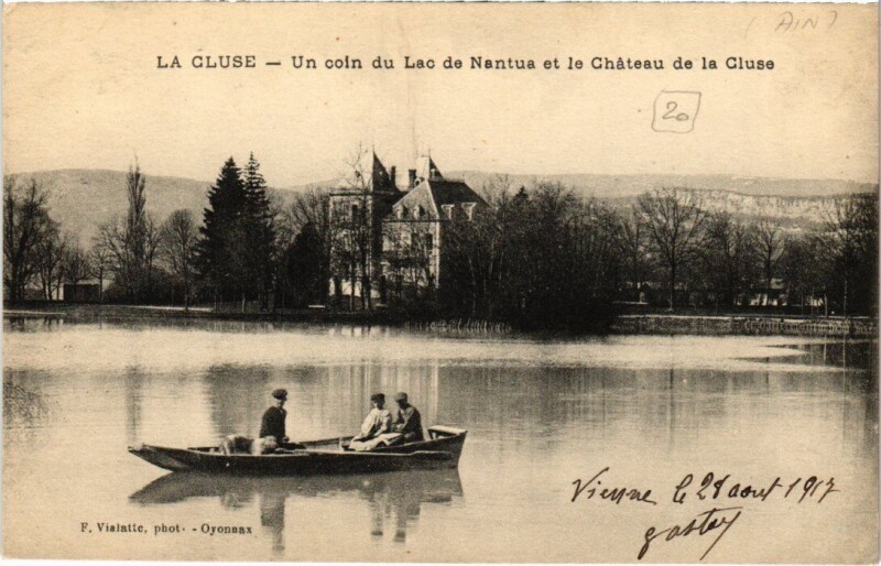 Carte postale ancienne La Cluse Un coin du Lac Nantua France à Nantua