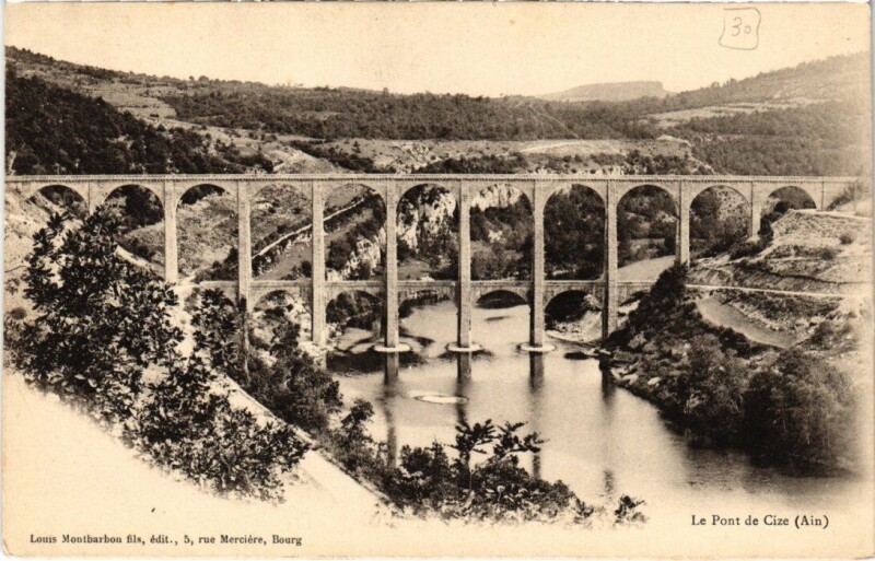 Carte postale ancienne Cize Le Pont France