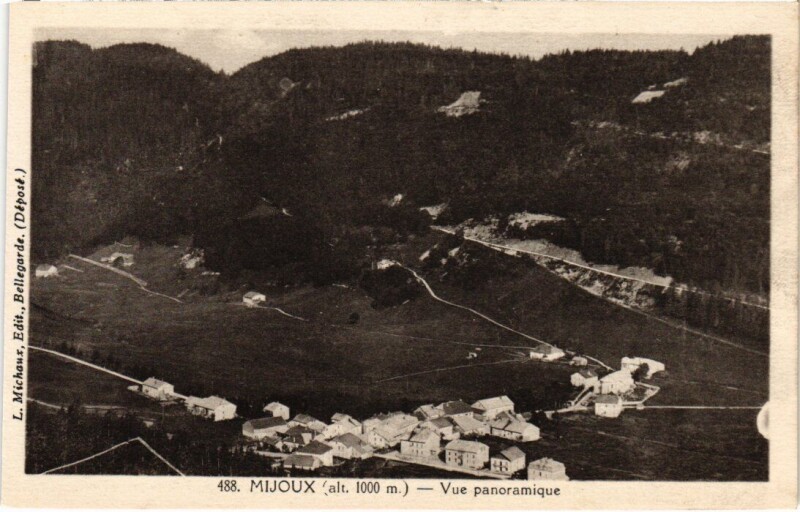 Carte postale ancienne Mijoux Vue Panoramique France à Mijoux