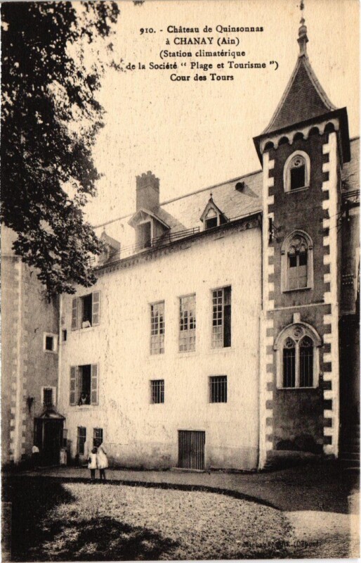 Carte postale ancienne Chanay Chateau de Quinsonnas France à Chanay