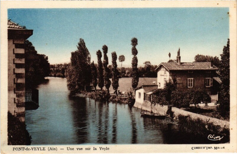 Carte postale ancienne Pont de Veyle Une vue sur la Veyle France à Pont-de-Veyle