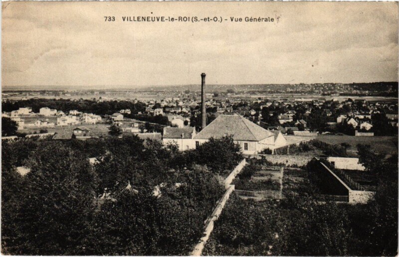 Carte postale ancienne Villeneuve le Roi vue generale à Villeneuve-le-Roi