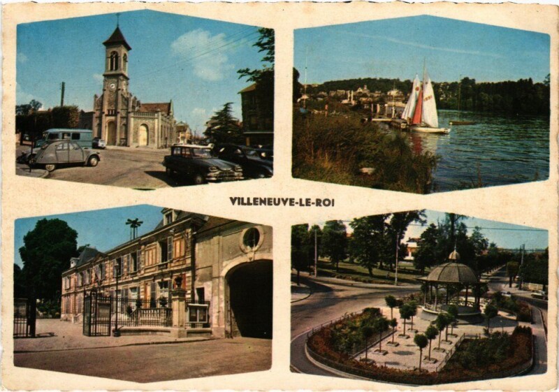 Carte postale ancienne Villeneuve le Roi souvenir à Villeneuve-le-Roi