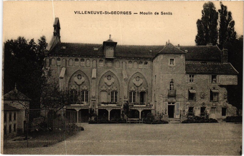 Carte postale ancienne Villeneuve Saint-Georges Moulin de Senlis à Villeneuve-Saint-Georges