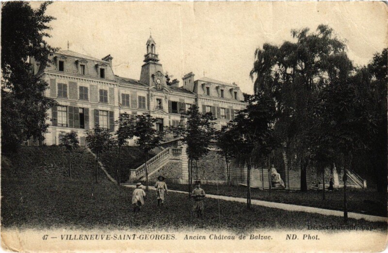 Carte postale ancienne Villeneuve Saint-Georges Ancien Chateau de Balzac à Villeneuve-Saint-Georges