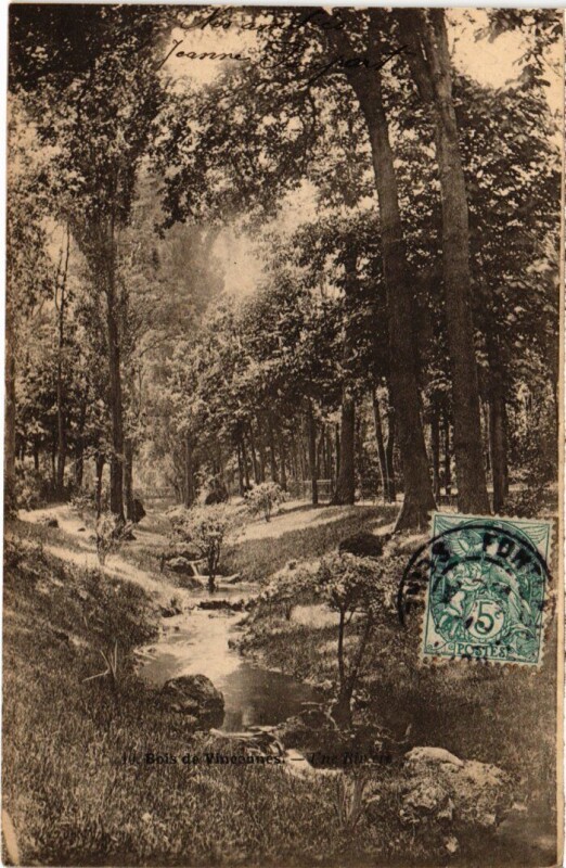 Carte postale ancienne Vincennes une riviere à Vincennes