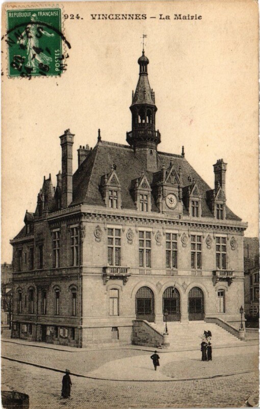 Carte postale ancienne Vincennes La Mairie à Vincennes