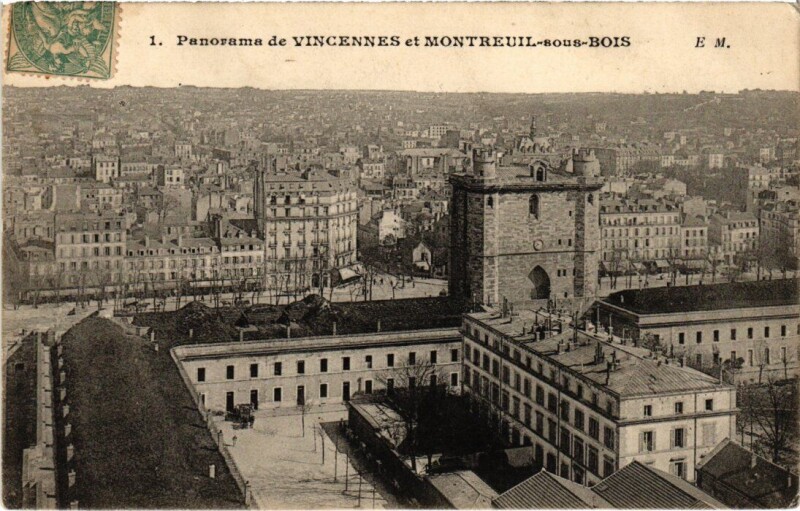 Carte postale ancienne Vincennes panorama à Vincennes