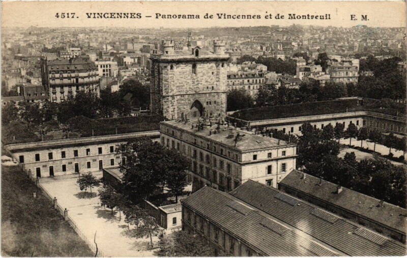 Carte postale ancienne Vincennes panorama à Vincennes
