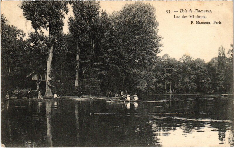 Carte postale ancienne Vincennes Lac des Minimes à Vincennes