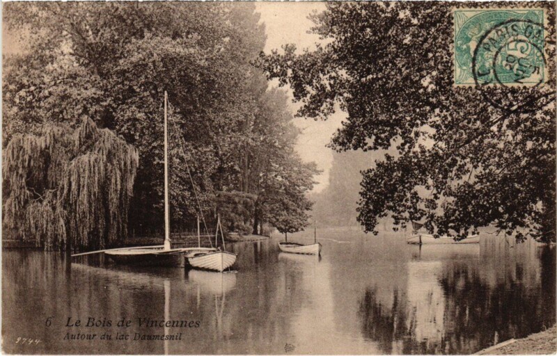 Carte postale ancienne Vincennes Autour du lac Daumesnil à Vincennes