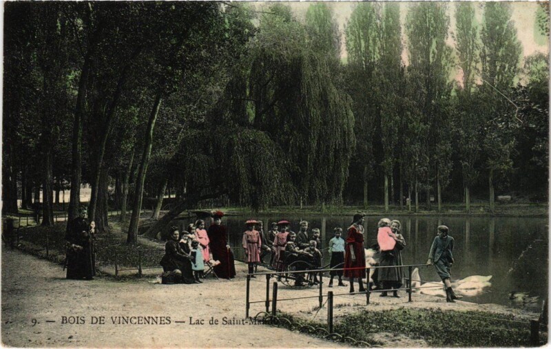 Carte postale ancienne Bois de Vincennes - Lac de Saint-Mandé à Saint-Mandé