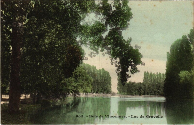 Carte postale ancienne Vincennes Lac de Gravelle à Vincennes