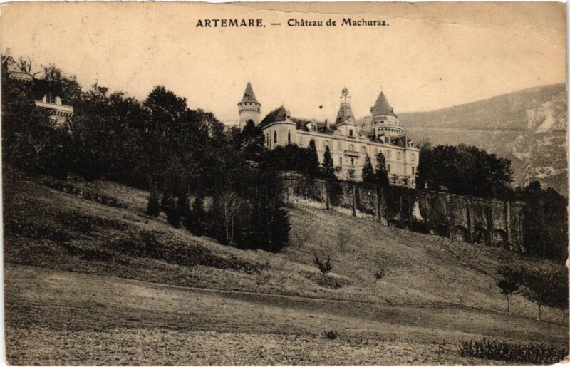 Carte postale ancienne Artemare Chateau de Machuraz France à Artemare