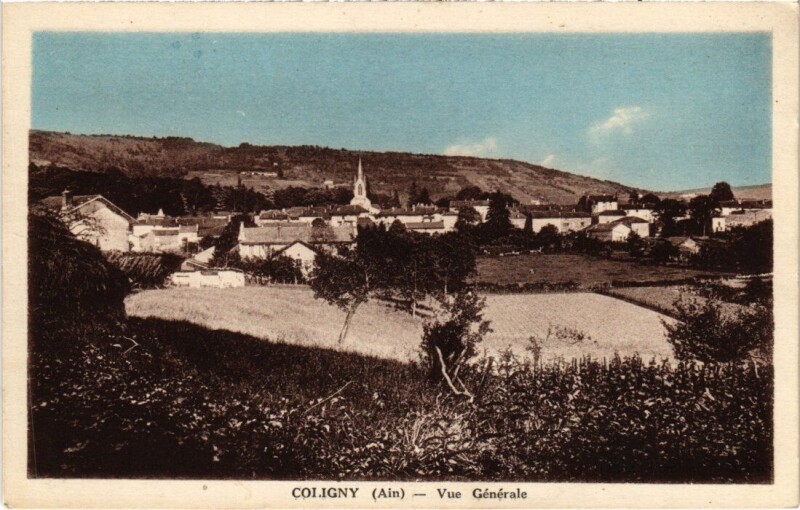 Carte postale ancienne Coligny Vue Generale France à Coligny