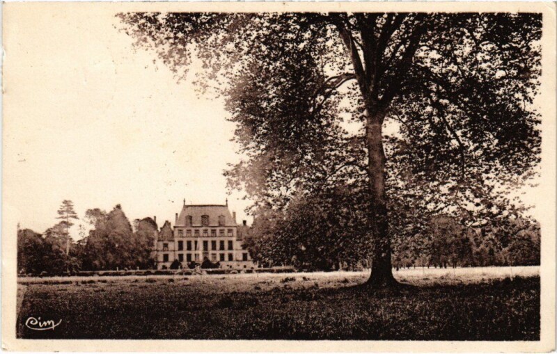 Carte postale ancienne Fareins Chateau de Flechere, Le Parc France à Fareins
