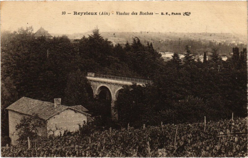 Carte postale ancienne Reyrieux Viaduc des Roches France à Reyrieux