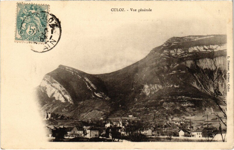 Carte postale ancienne Culoz Vue Generale France à Culoz