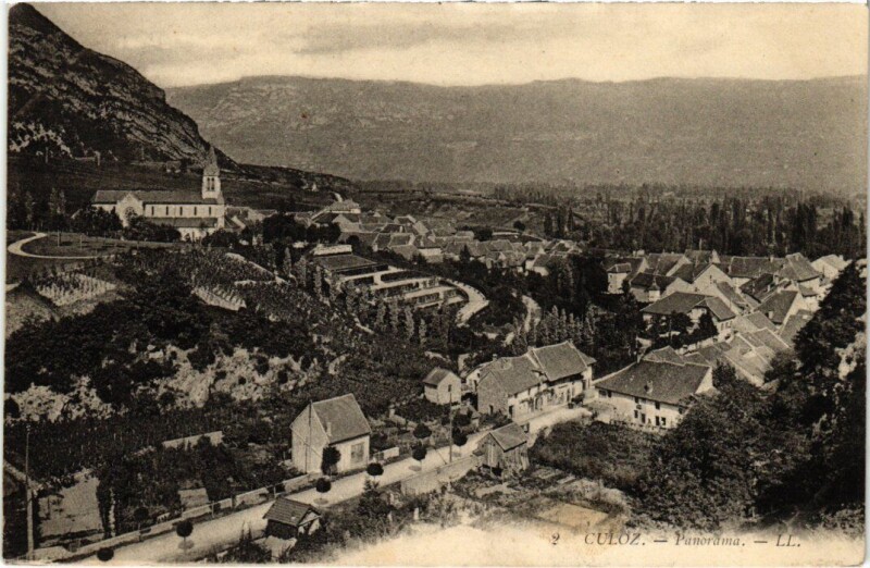Carte postale ancienne Culoz Panorama France à Culoz