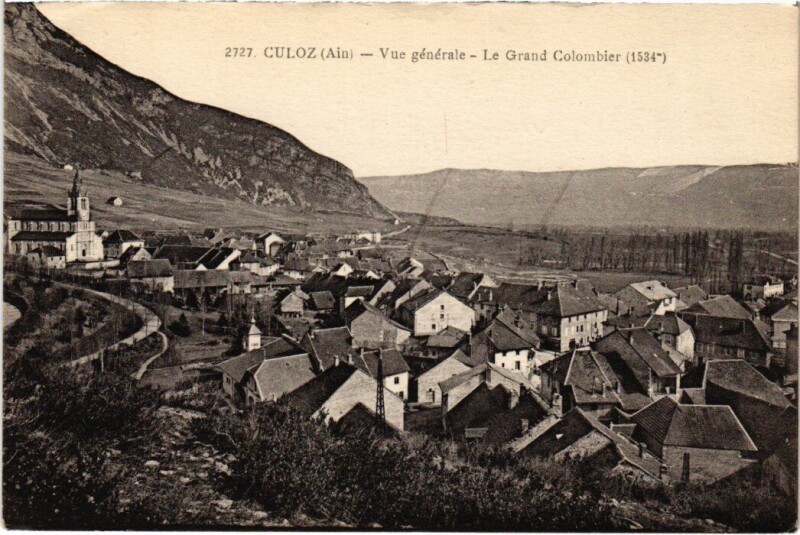 Carte postale ancienne Culoz Vue Generale France à Culoz