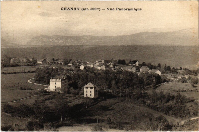 Carte postale ancienne Chanay Vue panoramique France à Chanay
