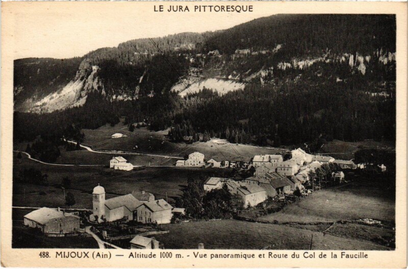 Carte postale ancienne Mijoux Vue Panoramique France à Mijoux