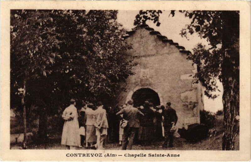 Carte postale ancienne Contrevoz Chapelle Sainte-Anne France à Contrevoz