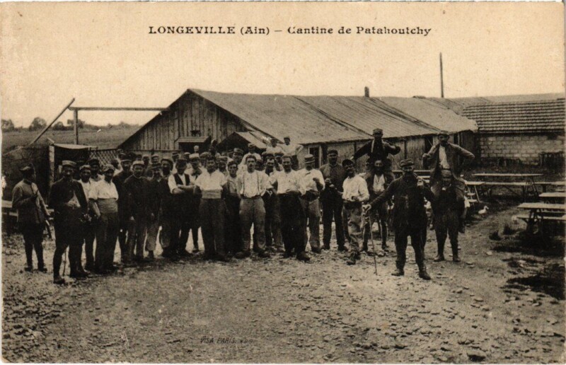 Carte postale ancienne Longeville Cantine de Patahoutchy France