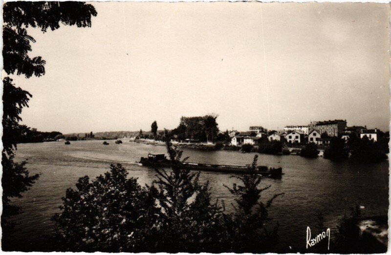 Carte postale ancienne Villeneuve le Roi Les rives de la Seine à Villeneuve-le-Roi