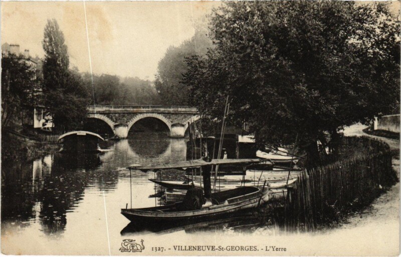 Carte postale ancienne Villeneuve Saint-Georges L'Yerres à Villeneuve-Saint-Georges
