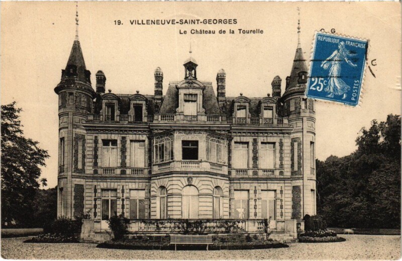 Carte postale ancienne Villeneuve Saint-Georges Le Chateau de la Tourelle à Villeneuve-Saint-Georges
