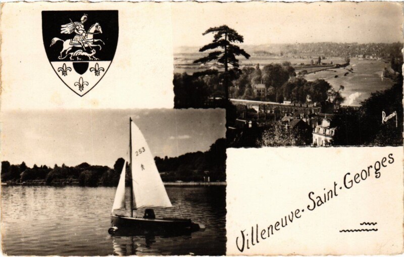 Carte postale ancienne Villeneuve Saint-Georges souvenir à Villeneuve-Saint-Georges