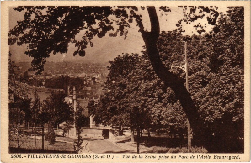 Carte postale ancienne Villeneuve Saint-Georges vue de la Seine à Villeneuve-Saint-Georges