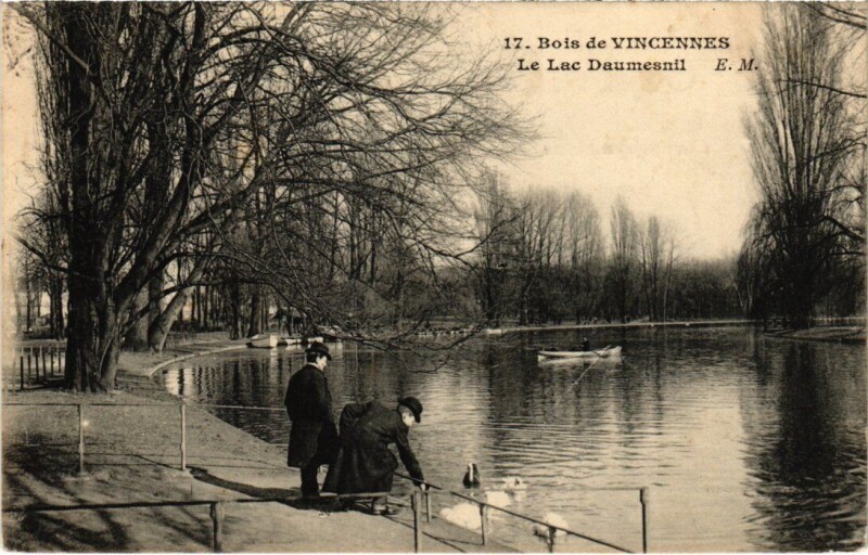 Carte postale ancienne Vincennes Lac Daumesnil à Vincennes