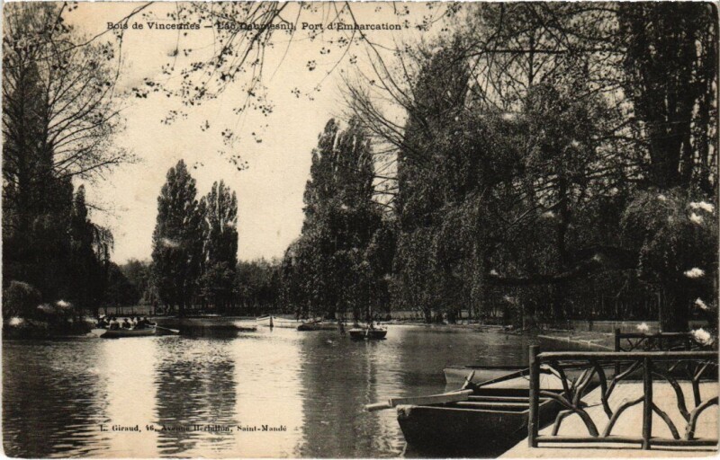 Carte postale ancienne Vincennes Lac Daumesnil à Vincennes