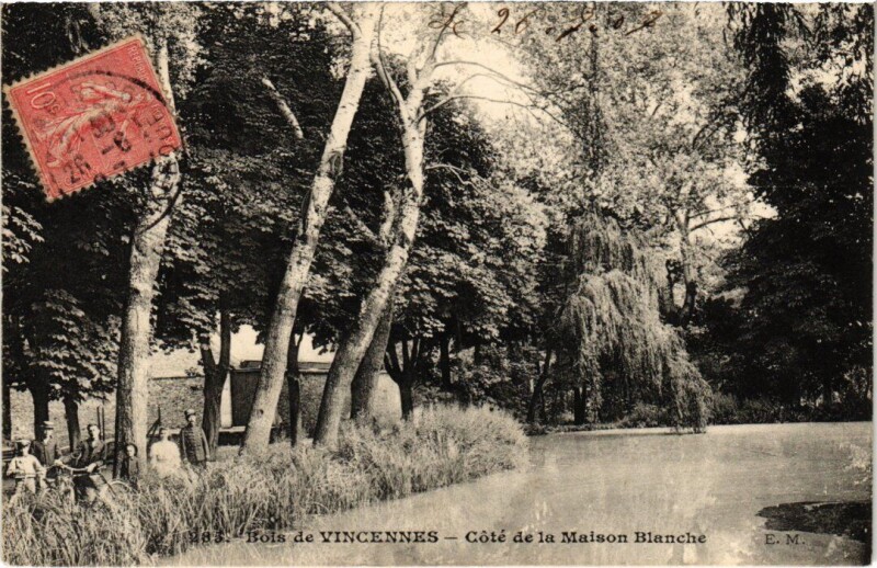 Carte postale ancienne Vincennes cote de la Maison Blanche à Vincennes