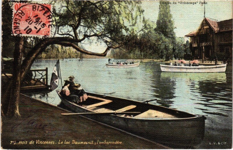 Carte postale ancienne Vincennes Lac Daumesnil à Vincennes