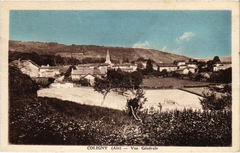 Carte postale ancienne Coligny Vue Generale France à Coligny