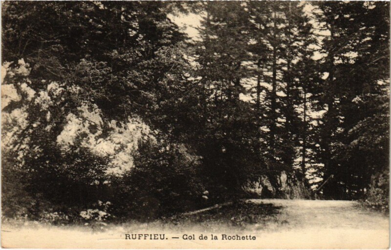Carte postale ancienne Ruffieu Col de la Rochette France à Ruffieu