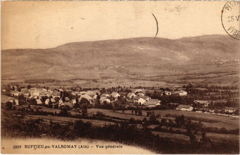 Carte postale ancienne Ruffieu Vue Generale France à Ruffieu