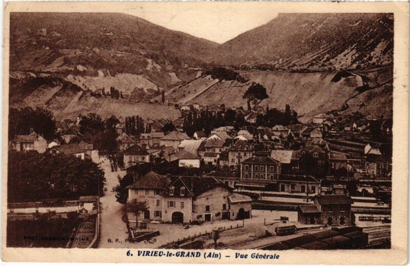 Carte postale ancienne Virieu le Grand Vue Generale France à Virieu-le-Grand