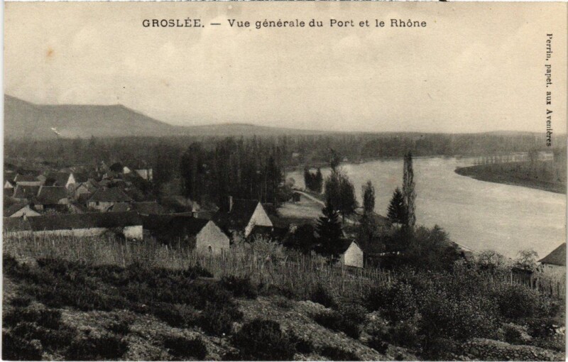 Carte postale ancienne Groslee Vue Generale du Port France