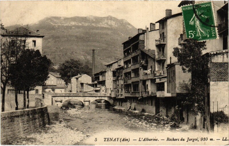 Carte postale ancienne Tenay L'Albarine France à Tenay