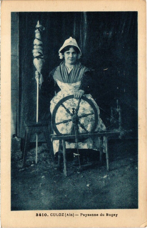 Carte postale ancienne Culoz Paysanne du Bugey France à Culoz