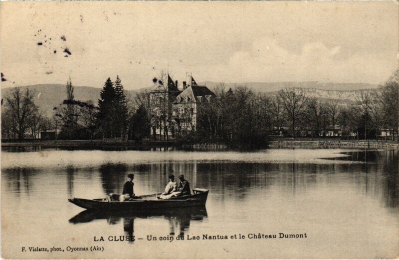 Carte postale ancienne La Cluse Un Coin du Lac Nantua France à Nantua