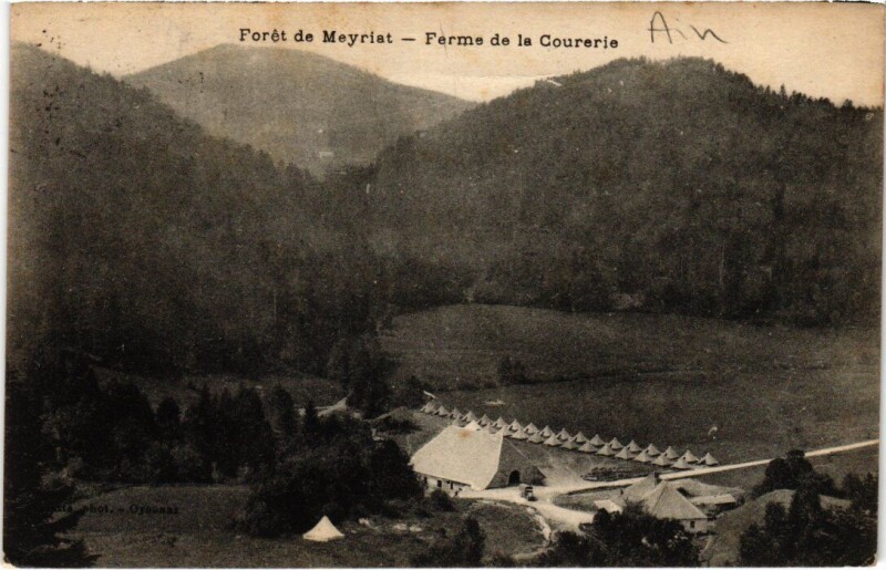 Carte postale ancienne Foret de Meyriat Ferme de la Courerie France