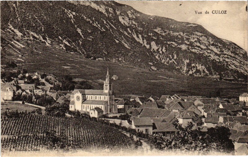 Carte postale ancienne Vue de Culoz France à Culoz
