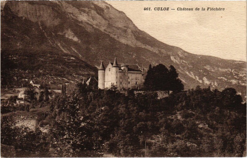 Carte postale ancienne Culoz Chateau de la Flechere France à Culoz