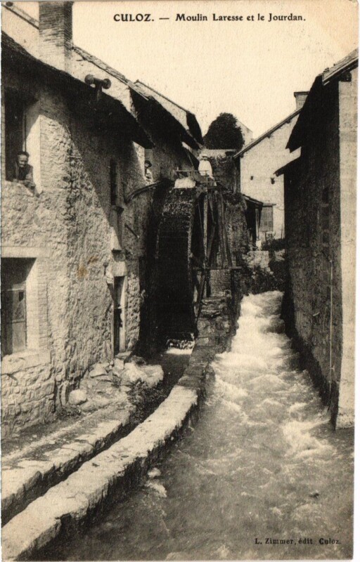 Carte postale ancienne Culoz Moulin Laresse et le Jourdan France à Culoz